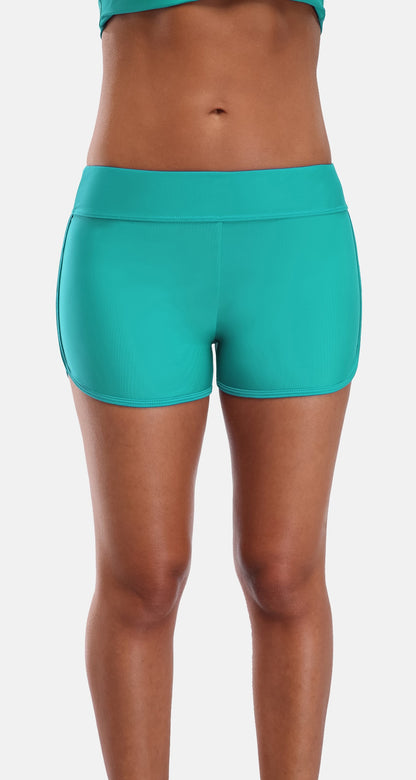 Mid Waist Swimming Shorts Women Solid Color Bikini Bottom Ban Swimwear Briefs Split Swimming Trunks The Clothing Company Sydney