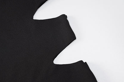 Cryptographic Cut Out Backless Halter Maxi Dress Bodycon Fashion Outfits Long Dresses Elegant Club Party Dress The Clothing Company Sydney