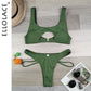 2 Piece Hollow Out Swimsuit High Cut Micro Swimwear Stylish Bathing Suit Beach Outfits Bikini Set The Clothing Company Sydney