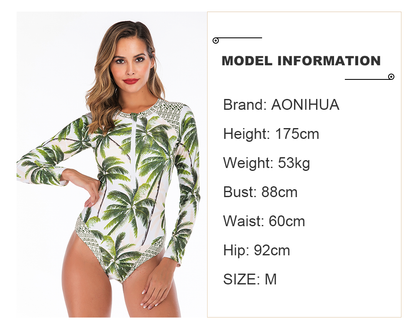 Rashguard One Piece Swimsuit Swimwear Women Long Sleeve Swimwear Monokini Swimsuit Bodysuit Bathing Suit Surfing Jumpsuit The Clothing Company Sydney