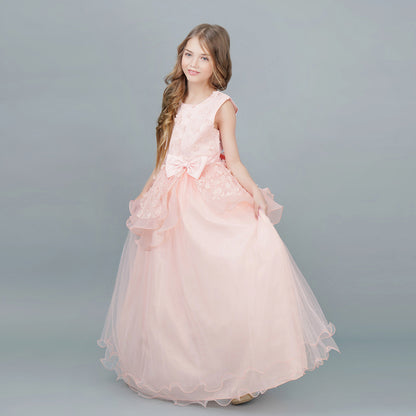 Kid Wedding Dresses for Girls Elegant Flower Princess Long Gown Baby Girl Christmas Dress Size 6 12 14 Years The Clothing Company Sydney