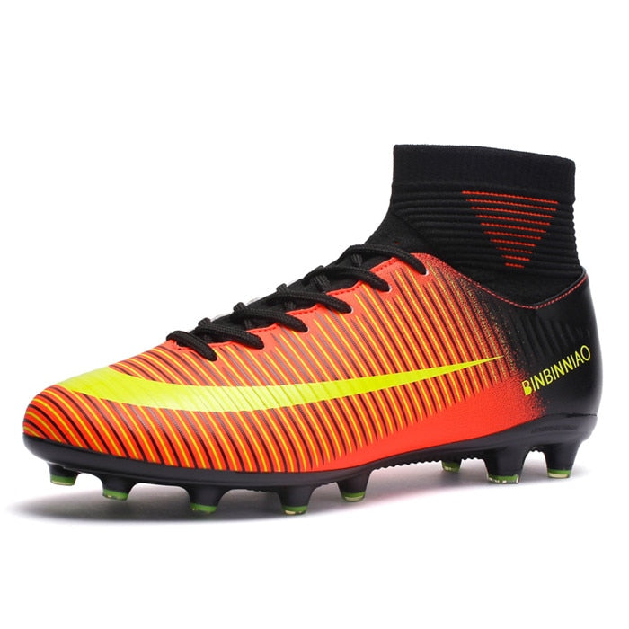Outdoor Men Women Girls Boys Soccer Shoes Football Boots High Ankle Kids Cleats Training Sport Sneakers The Clothing Company Sydney