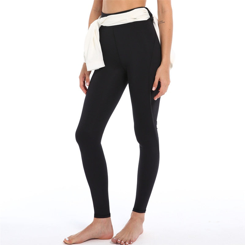 High Elastic Band High Waist Yoga Leggings Fitness Tights Trousers Trousers Cycling Reflective Sports Running Pants The Clothing Company Sydney