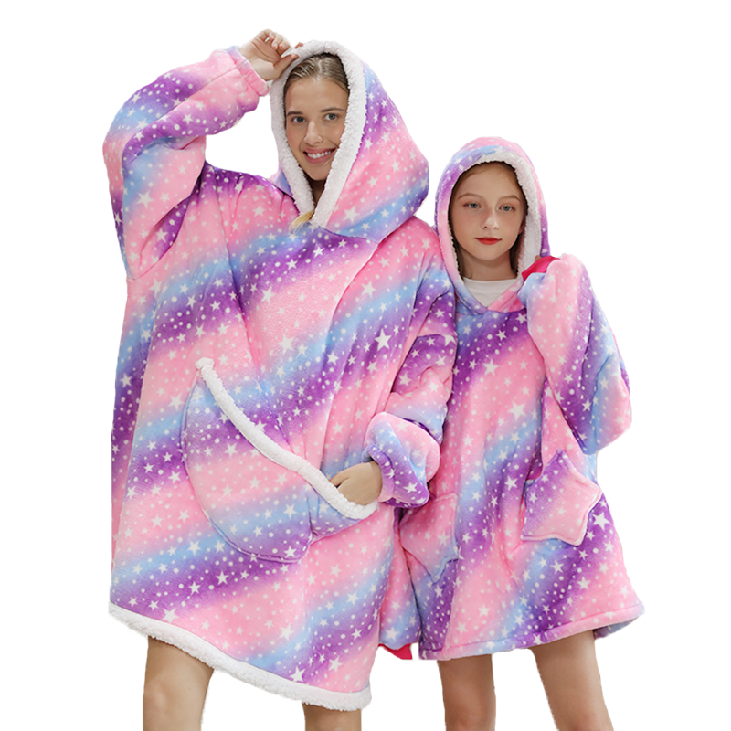 Winter Sherpa Blanket Plush Fleece Family Matching Hoodie Girl Sweatshirt Oversized Hoodie The Clothing Company Sydney