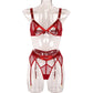 Lace Hollow Out 3 Piece Set Wireless Underwear Sensual Lingerie Set The Clothing Company Sydney