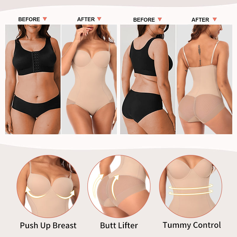 Women Sexy Seamless Body Shaper Butt Lifter Tummy Control Bodysuits Push Up Shapewear  Slimming Underwear Waist Trainer Women Trainer Body Shaper Slimm