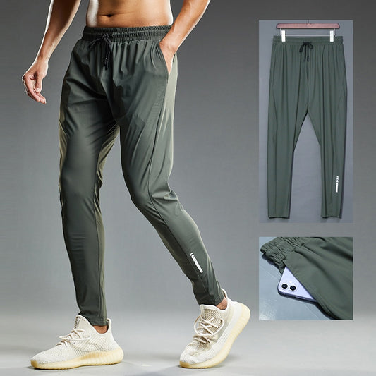 Summer Thin Men's Jogging Sweatpants Elastic Skinny Fit Casual Outdoor Training Fitness Sport Pants Running Trousers The Clothing Company Sydney
