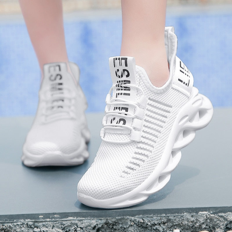 Children's Fashion Sports Shoes Boys Girls Running Outdoor Sneakers Breathable Soft Bottom Kids Lace-up Jogging Shoes The Clothing Company Sydney