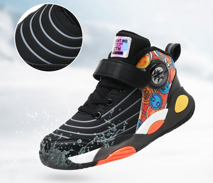 Kids Sneakers Boys Casual Shoes For Children Sneakers Shoes Leather Anti-slippery Fashion Basketball Shoes The Clothing Company Sydney