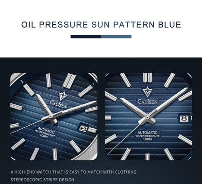 Cadisen Diver Watch Retro Luxury Sapphire MIYOTA 8215 German Design Men's Automatic Mechanical Watches 10Bar Clothing Company Sydney