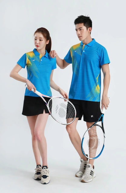 Women's Men's Sports Badminton wear shirts Table tennis game Shirts clothes Exercise Tennis Volleyball Handball Shirts The Clothing Company Sydney