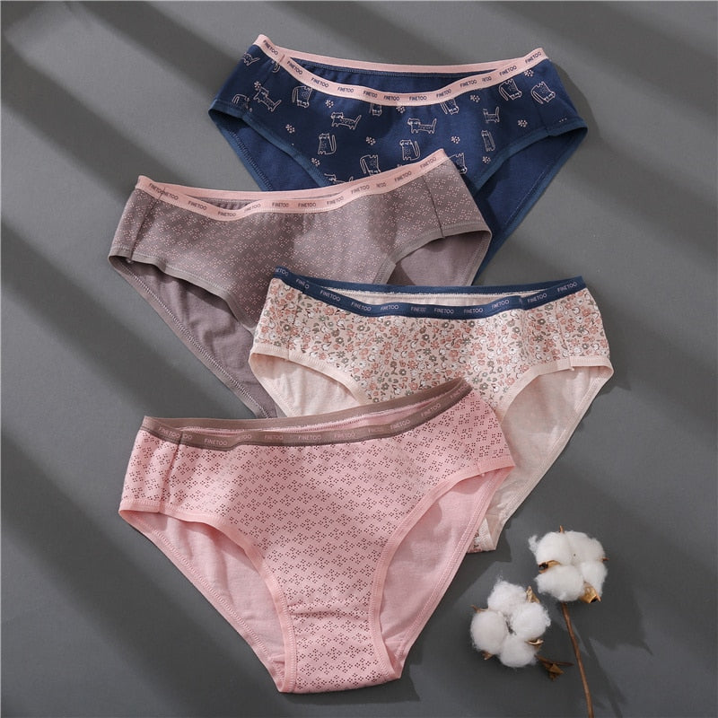 3 pack Set Women Panties Cotton Underwear Patchwork Cute Design Lingerie Underpants Pantys Sexy Briefs Intimates for Girls The Clothing Company Sydney