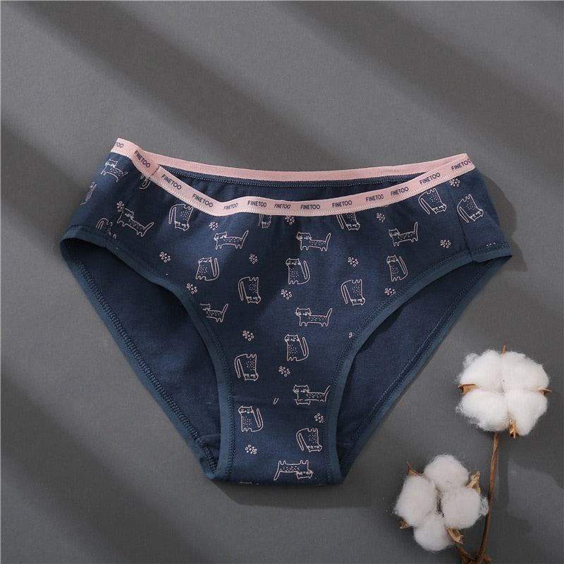 3 pack Set Women Panties Cotton Underwear Patchwork Cute Design Lingerie Underpants Pantys Sexy Briefs Intimates for Girls The Clothing Company Sydney