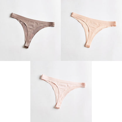 3 pack Thongs Seamless Underwear Sports Panty T-back G-string Underwear Ice Silk Ladies Underpants The Clothing Company Sydney