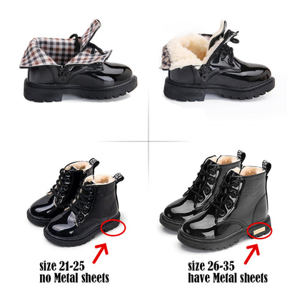 Children Shoes Snow Boots for Kids Boys Girls PU Leather Winter Shoes The Clothing Company Sydney