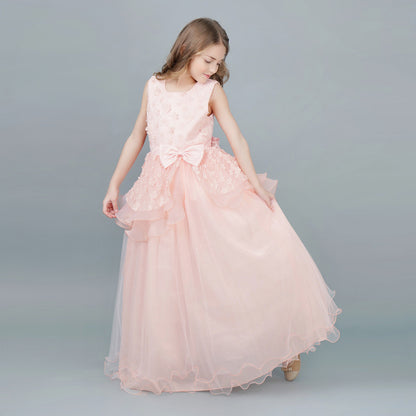 Kid Wedding Dresses for Girls Elegant Flower Princess Long Gown Baby Girl Christmas Dress Size 6 12 14 Years The Clothing Company Sydney