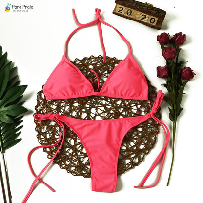 2 Piece Brazilian Bikini Set Leopard Swimwear Halter Swimwear Bathing Suit Push Up Bikini Beachwear The Clothing Company Sydney