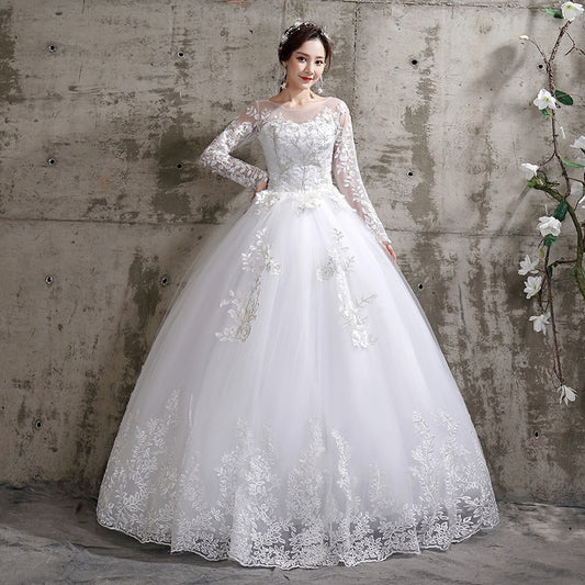 Long Sleeve Ball Gown Luxury Lace Wedding Dresses Plus Size Wedding Dress The Clothing Company Sydney