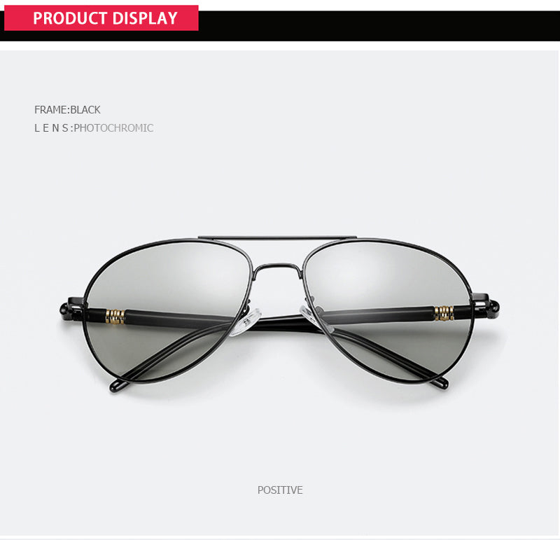 Fashion Photochromic Sunglasses Men Women Chameleon Polarized Pilot Sun Glasses Anti-glare Driving Eyeglasses UV400 The Clothing Company Sydney