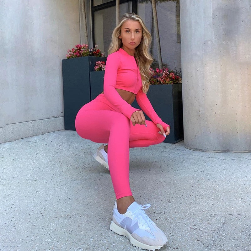 Tracksuit Women Outfit Two Piece Sport Set Women Sportswear Gym Clothing Yoga Wear Suit for Fitness Kit The Clothing Company Sydney