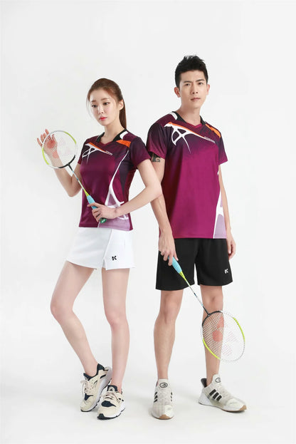 Women's Men's Sports Badminton wear shirts Table tennis game Shirts clothes Exercise Tennis Volleyball Handball Shirts The Clothing Company Sydney