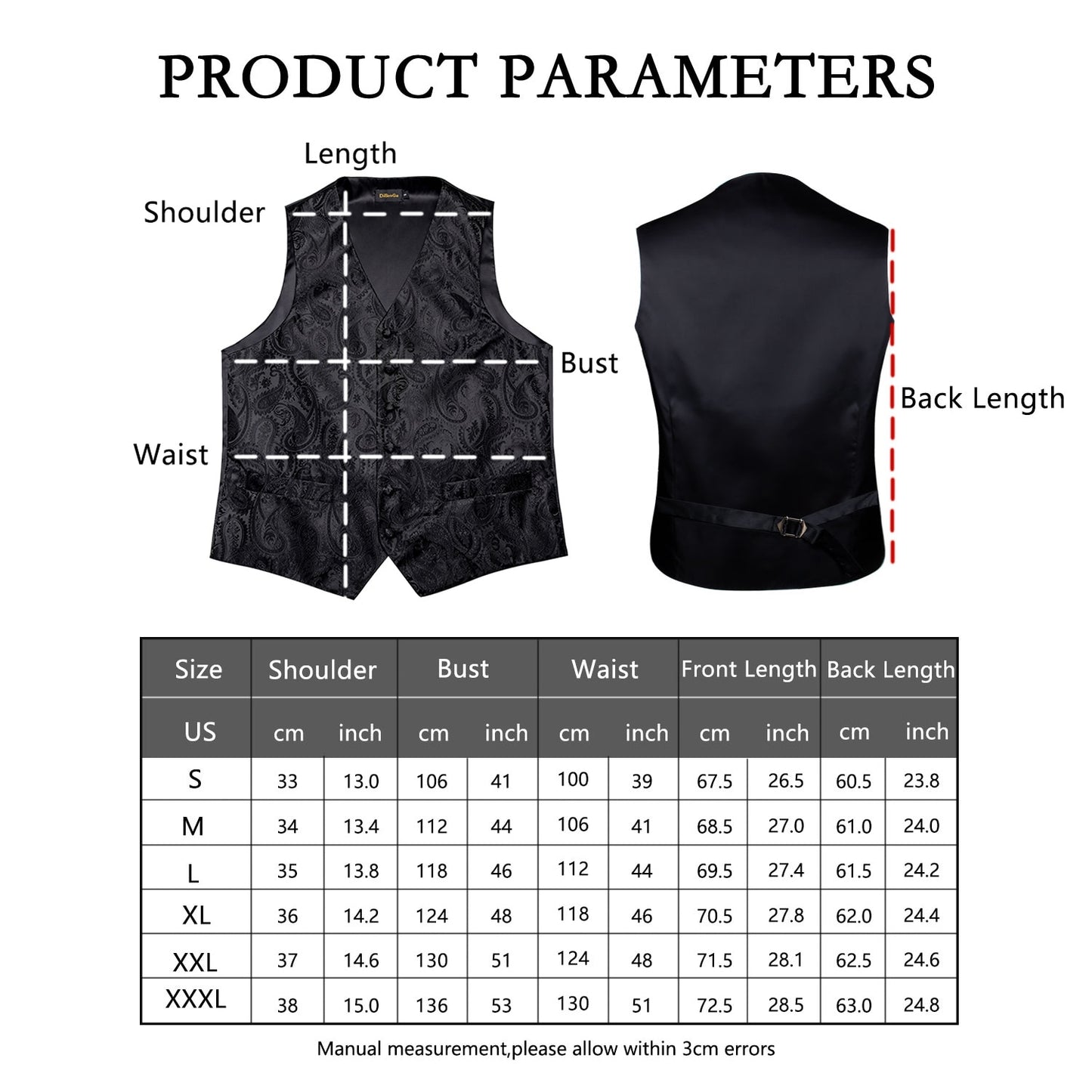 5 Piece Classic Black Wedding Vest for Men Silk Suit Vest Tie Ring Cufflinks Hanky Set for Party Formal Dress Business Casual Waistcoat The Clothing Company Sydney