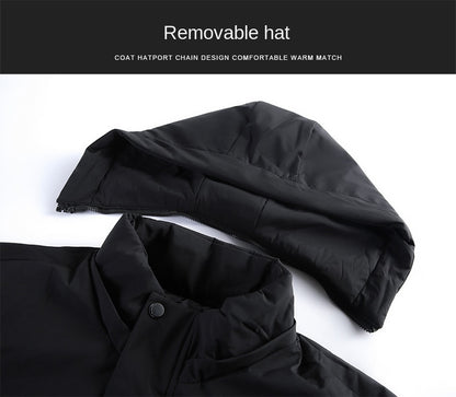 Padded Brand Casual Fashion Thick Warm Men Long Parka Winter Jacket With Hood Windbreaker Coats Mens Clothing The Clothing Company Sydney