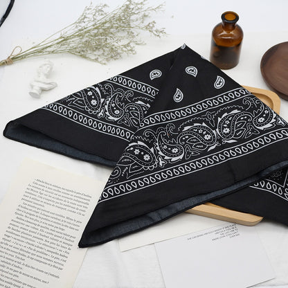 Unisex Bandana Kerchief Hip Hop Black Hair Band Neck Scarf Sports Headwear Wrist Wraps Head Square Scarves Print Handkerchief The Clothing Company Sydney