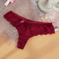 Women Sexy Lace Lingerie Temptation Low-waist Transparent Panties Female Embroidery Floral Hollow Out Thong Underwear G String The Clothing Company Sydney