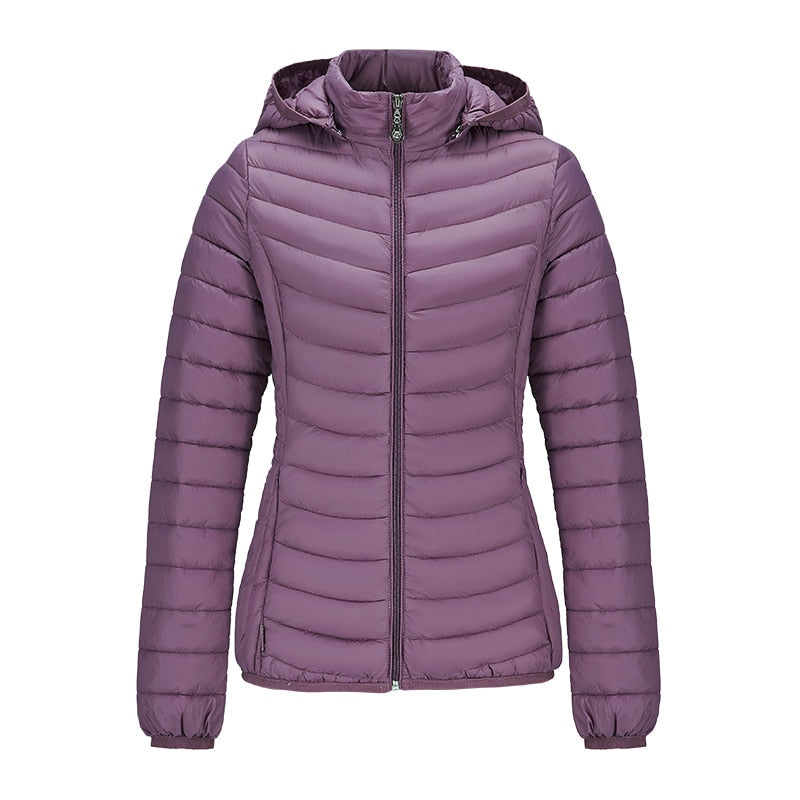 Ladies Padded Puffer Jacket Coat Ultralight Outdoor Clothes Outwear Slim Short Parka Portable Store In Bag The Clothing Company Sydney