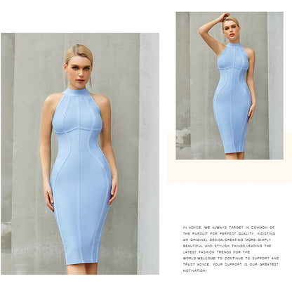 Summer White Women Bodycon Bandage Dress Elegant Tank Sleeveless Club Celebrity Evening Runway Party Dresses The Clothing Company Sydney