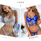 Embroidery Lingerie Set Women  2 Pieces Sensual Lingerie Woman Floral Bra Set Lace Underwear Brief Sets The Clothing Company Sydney