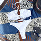 Drawstring Bandage Bikini Set Swimwear 2 Pieces Set Solid Swimsuit Halter Beach Wear Bathing Suit The Clothing Company Sydney