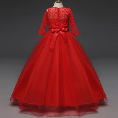 Kid Wedding Dresses for Girls Elegant Flower Princess Long Gown Baby Girl Christmas Dress Size 6 12 14 Years The Clothing Company Sydney