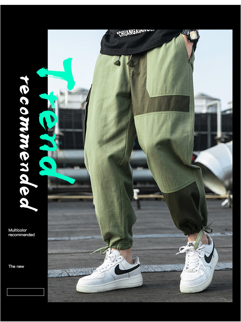 Men's Cargo Pants Male Patchwork Casual Pants The Clothing Company Sydney