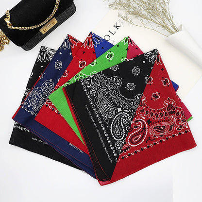 Bandana Head Scarf Unisex Hip Hop cotton  Hair Band Neck Scarf Sports Headwear Wrist Wraps Square Scarves Print Handkerchief The Clothing Company Sydney