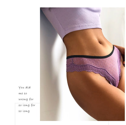 Lace Low Waist Panties  Hollow Back Transparent Underwear Lingerie G String Thong Briefs The Clothing Company Sydney