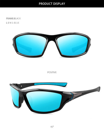 Sports Polarized Sunglasses For Men and Women Fashion Plastic Outdoor Sun Glasses Black Shades Goggle UV400 The Clothing Company Sydney