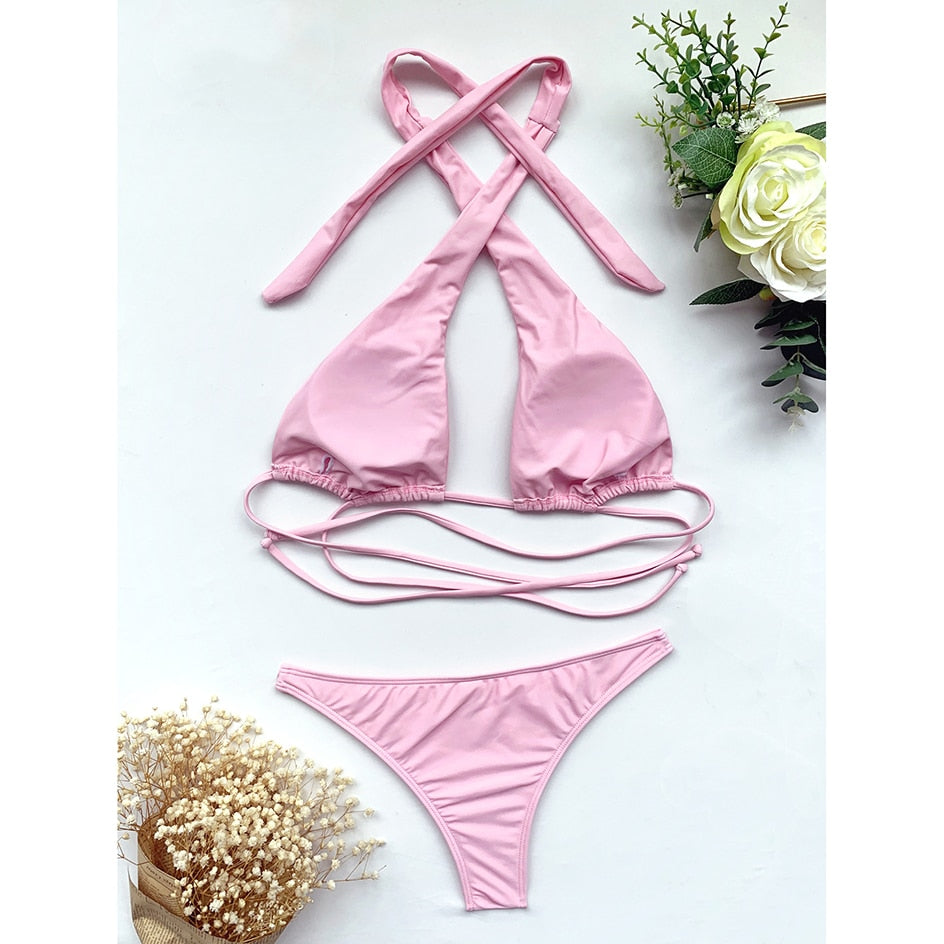 Bikini Swimsuit Swimwear Thong Bikinis Set 2 Piece Beachwear Swimming Woman Bathing Suit The Clothing Company Sydney