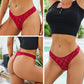 3 Pack Floral Transparent Thongs G-string Lingerie Lace Panties Low-Waist Briefs Mesh Pantys The Clothing Company Sydney