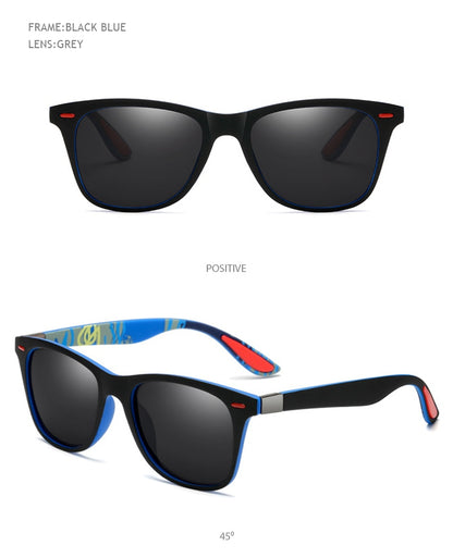 Polarized Sunglasses Men Women Classic Square Plastic Driving Sun Glasses Fashion Black Shades UV400 The Clothing Company Sydney