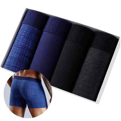 4 Pack Set Men's Boxer Shorts Soft Boxers Panties Underpants Male Cotton Trunks Underwear Boxershorts The Clothing Company Sydney