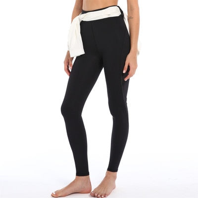 High Elastic Band High Waist Yoga Leggings Fitness Tights Trousers Trousers Cycling Reflective Sports Running Pants The Clothing Company Sydney