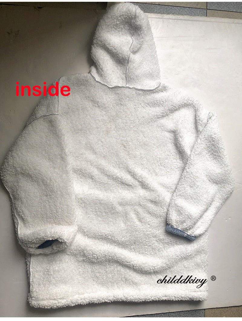 Winter Sherpa Blanket Plush Fleece Family Matching Hoodie Girl Sweatshirt Oversized Hoodie The Clothing Company Sydney