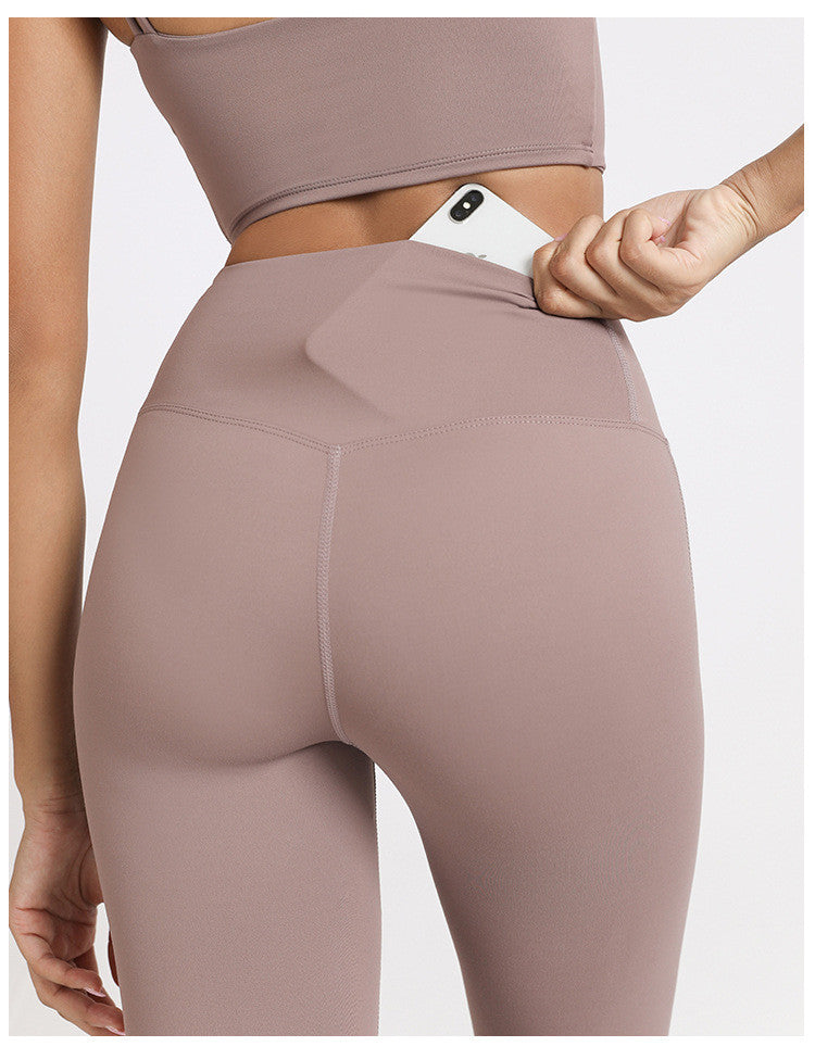 V-belt High Waist Hidden Big Pocket Tight Yoga Pants Rich Elastic Soft Quick Dry Fabric Pilates Women Leggings The Clothing Company Sydney