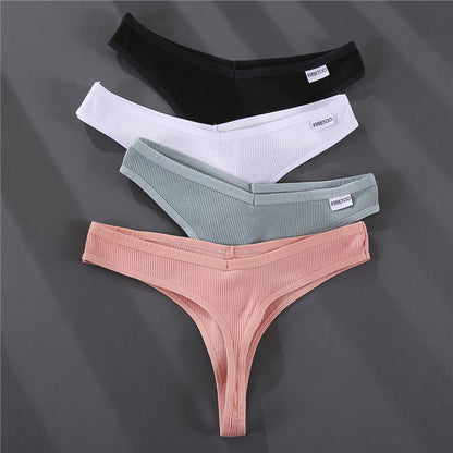 3 Pack G-string Panties Cotton Underwear Underpants Thong Solid Color Pantys Lingerie Briefs The Clothing Company Sydney