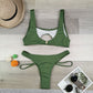 2 Piece Hollow Out Swimsuit High Cut Micro Swimwear Stylish Bathing Suit Beach Outfits Bikini Set The Clothing Company Sydney