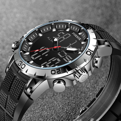 Foxbox Sport Mens Watches Top Brand Luxury Dual Display Quartz Watch For Men Military Waterproof Digital Electronic Watch The Clothing Company Sydney