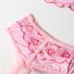 Love letter Lace Embroidery Sensual Lingerie Underwire Push up Bra Graters Patchwork Pink  Underwear Brief Bralette Set The Clothing Company Sydney