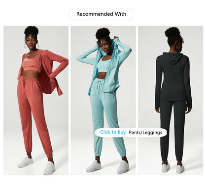 Energy Breathable Running Jacket Women Hoodie Sports Zipper Fitness Coat Gym Tops Long Sleeves Yoga Shirts Sportswear Stretch The Clothing Company Sydney